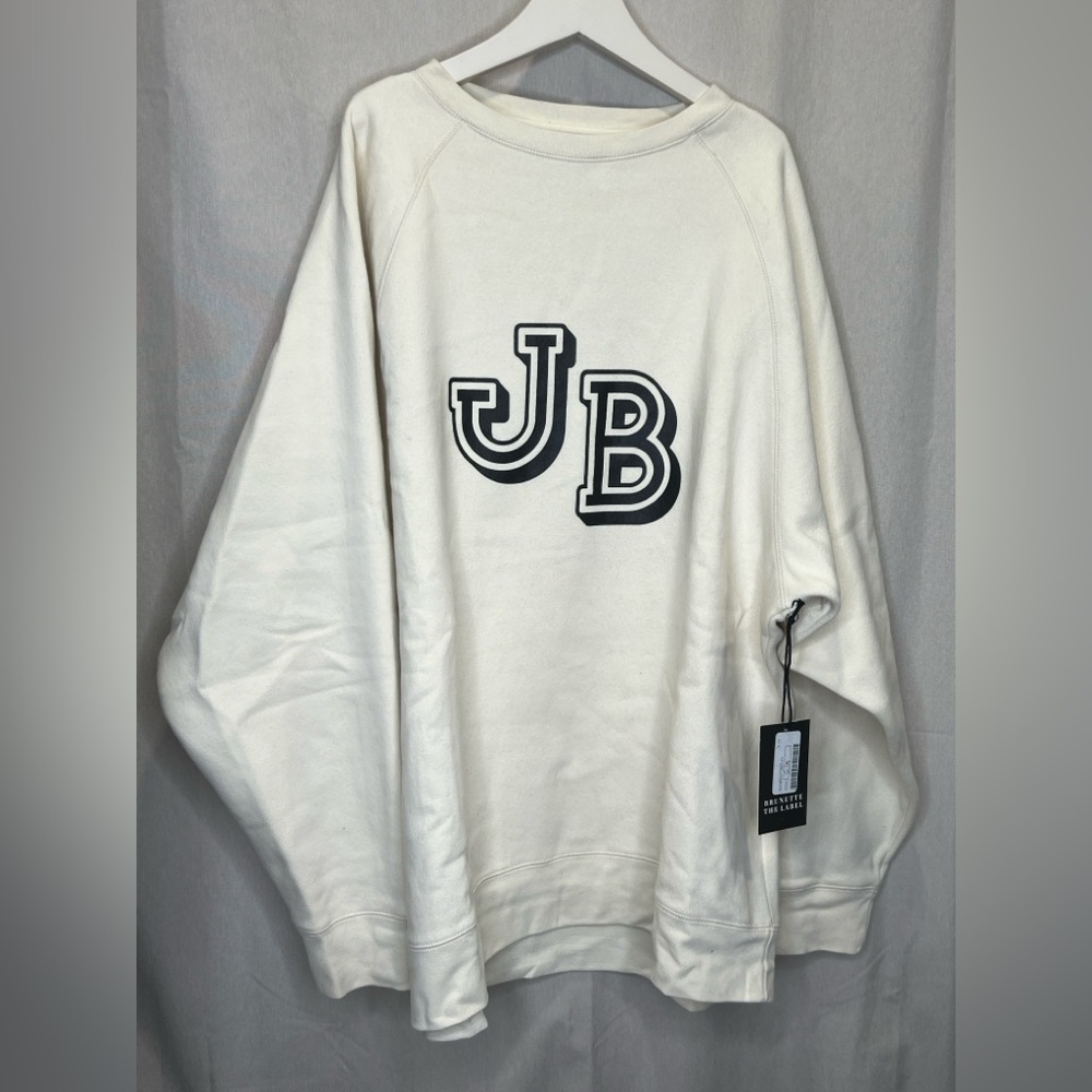 Brunette The Label Cream (Jet Black) Crewneck (S/M)